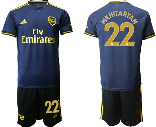 Arsenal #22 Mkhitaryan Third Soccer Club Jersey