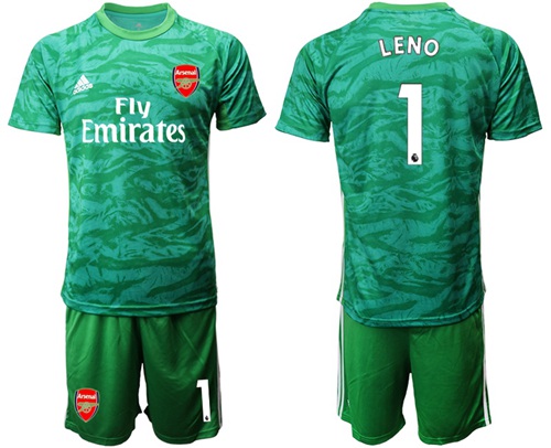 Arsenal #1 Leno Green Goalkeeper Soccer Club Jersey