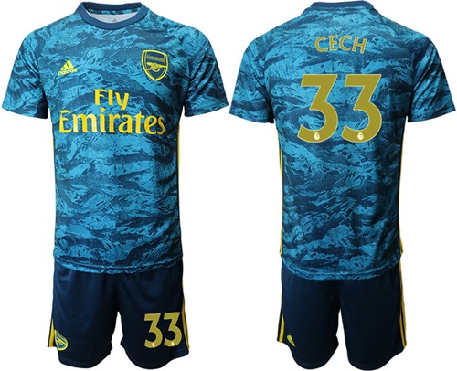 Arsenal #33 Cech Blue Goalkeeper Soccer Club Jersey