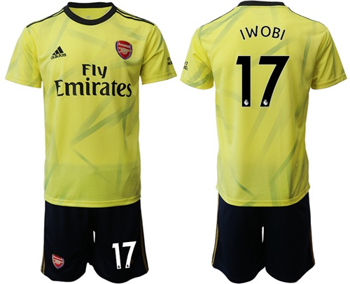Arsenal #17 Iwobi Yellow Soccer Club Jersey