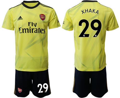 Arsenal #29 Xhaka Yellow Soccer Club Jersey
