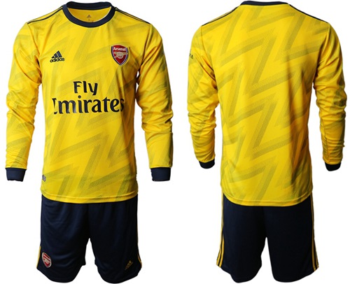Arsenal Blank Away Long Sleeves Soccer Club Jersey