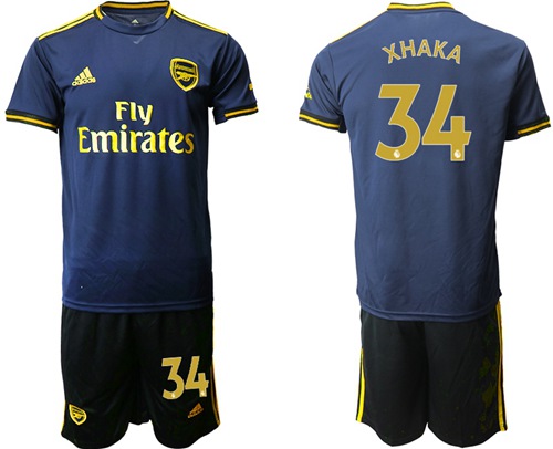 Arsenal #34 Xhaka Third Soccer Club Jersey