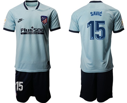 Atletico Madrid #15 Savic Third Soccer Club Jersey