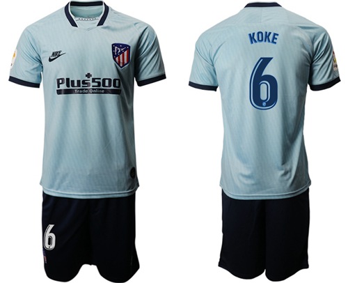Atletico Madrid #6 Koke Third Soccer Club Jersey