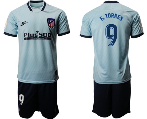 Atletico Madrid #9 F.Torres Third Soccer Club Jersey
