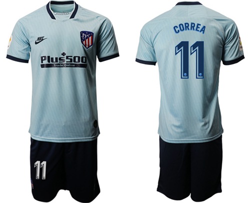 Atletico Madrid #11 Correa Third Soccer Club Jersey
