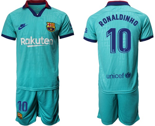 Barcelona #10 Ronaldinho Third Soccer Club Jersey