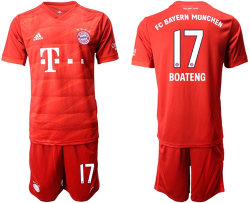 Bayern Munchen #17 Boateng Home Soccer Club Jersey