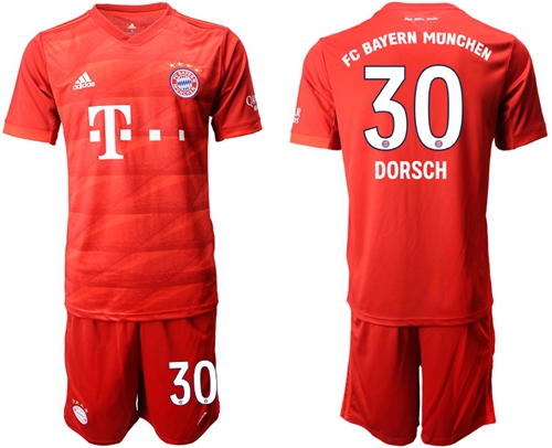 Bayern Munchen #30 Dorsch Home Soccer Club Jersey