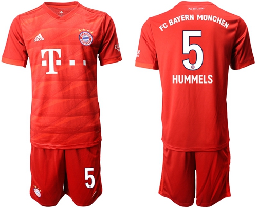 Bayern Munchen #5 Hummels Home Soccer Club Jersey