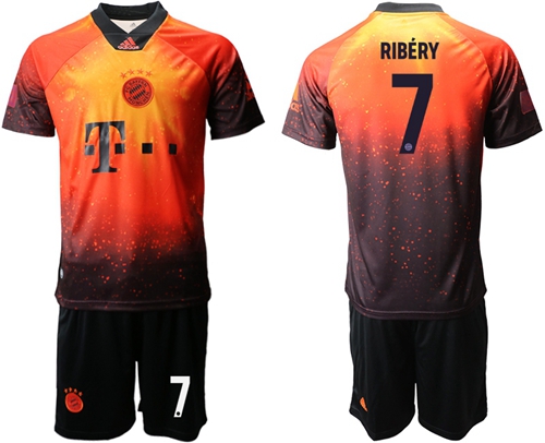 Bayern Munchen #7 Ribery FIFA 19AD Memorial Edition Soccer Club Jersey