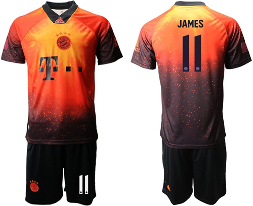 Bayern Munchen #11 James FIFA 19AD Memorial Edition Soccer Club Jersey