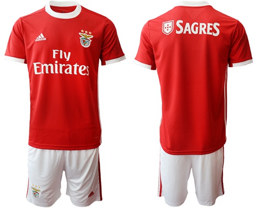 Benfica Blank Home Soccer Club Jersey