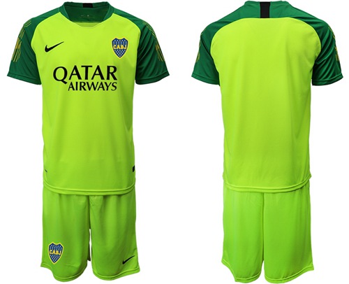 Boca Juniors Blank Green Goalkeeper Soccer Club Jersey