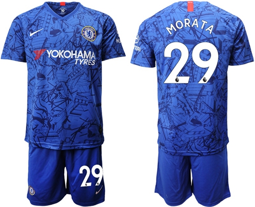 Chelsea #29 Morata Home Soccer Club Jersey