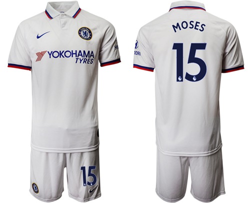 Chelsea #15 Moses Away Soccer Club Jersey