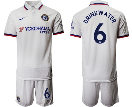 Chelsea #6 Drink Water Away Soccer Club Jersey