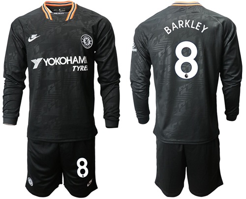 Chelsea #8 Barkley Third Long Sleeves Soccer Club Jersey