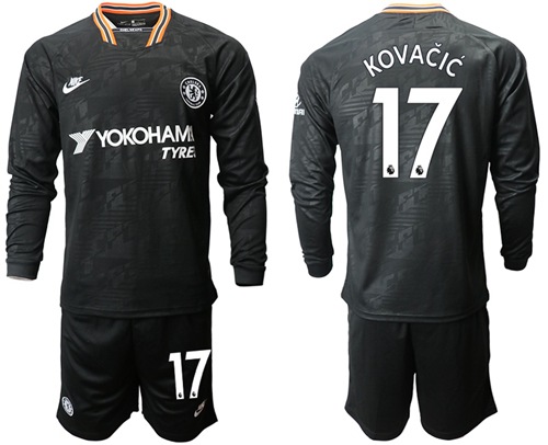 Chelsea #17 Kovacic Third Long Sleeves Soccer Club Jersey
