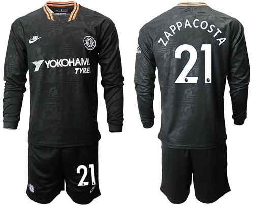 Chelsea #21 Zappa Costa Third Long Sleeves Soccer Club Jersey