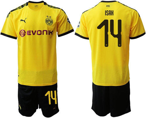 Dortmund #14 Isak Home Soccer Club Jersey
