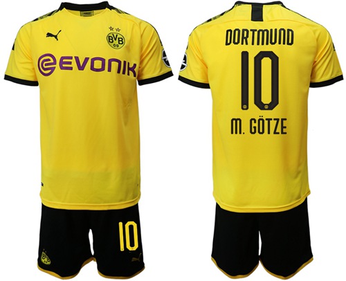 Dortmund #10 M.Gotze Home Soccer Club Jersey