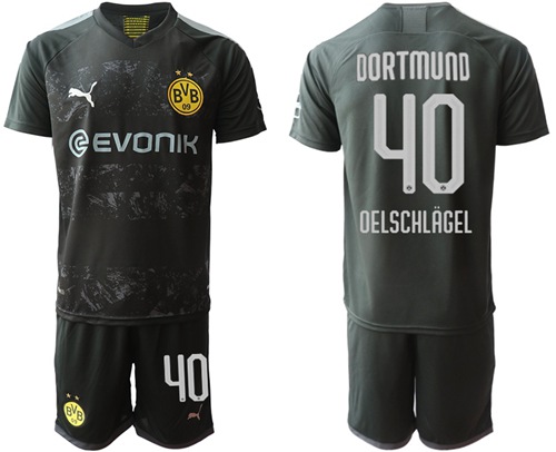 Dortmund #40 Oelschlagel Away Soccer Club Jersey