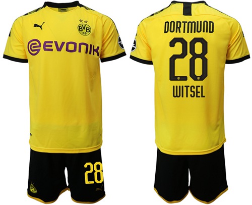 Dortmund #28 Witsel Home Soccer Club Jersey