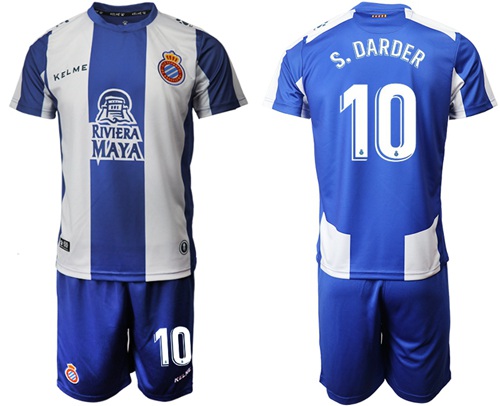 Espanyol #10 S.Darder Home Soccer Club Jersey