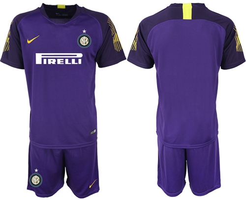 Inter Milan Blank Purple Goalkeeper Soccer Club Jersey
