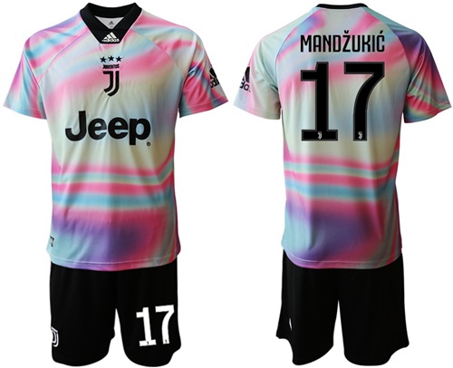 Juventus #17 Mandzukic Anniversary Soccer Club Jersey
