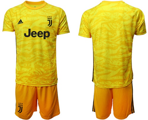 Juventus Blank Yellow Goalkeeper Soccer Club Jersey