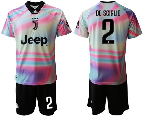 Juventus #2 De Sciglio Anniversary Soccer Club Jersey