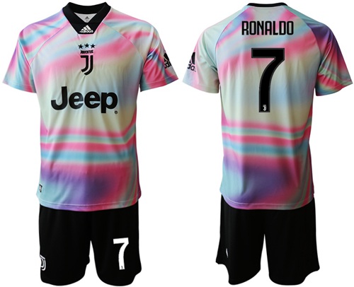 Juventus #7 Ronaldo Anniversary Soccer Club Jersey