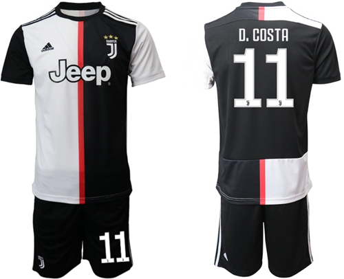 Juventus #11 D.Costa Home Soccer Club Jersey