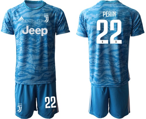 Juventus #22 Perin Light Blue Soccer Club Jersey