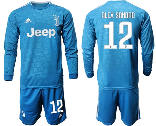 Juventus #12 Alex Sandro Third Long Sleeves Soccer Club Jersey