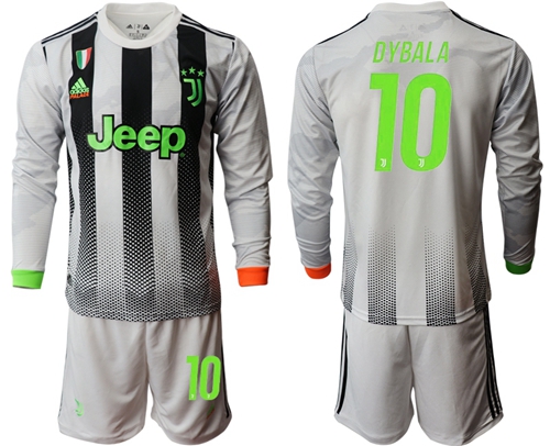 Juventus #10 Dybala Joint Long Sleeves Soccer Club Jersey