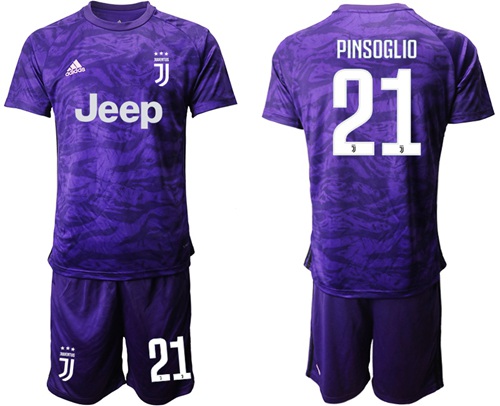 Juventus #21 Pinsoglio Purple Goalkeeper Soccer Club Jersey