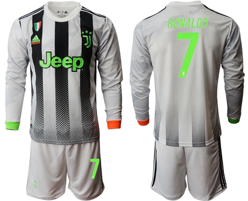 Juventus #7 Ronaldo Joint Long Sleeves Soccer Club Jersey