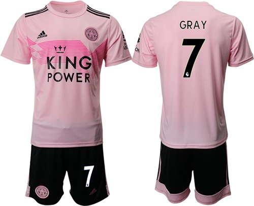 Leicester City #7 Gray Away Soccer Club Jersey