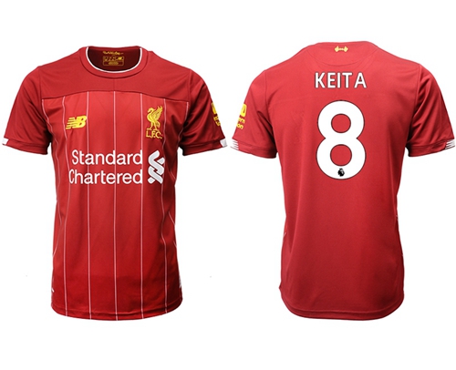 Liverpool #8 Keita Red Home Soccer Club Jersey