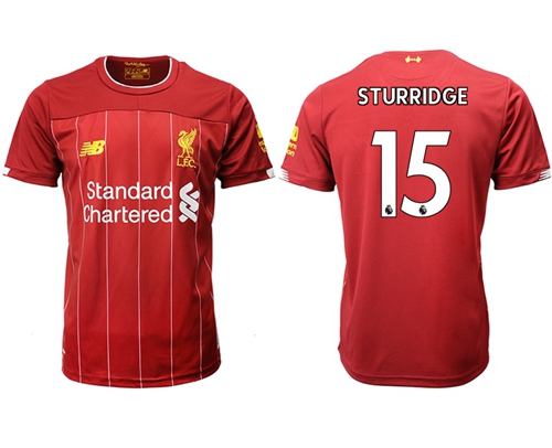 Liverpool #15 Sturridge Red Home Soccer Club Jersey
