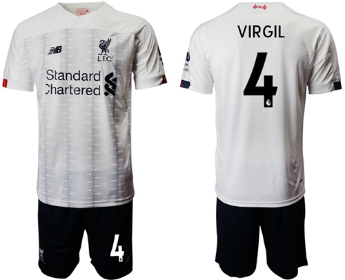 Liverpool #4 Virgil Away Soccer Club Jersey