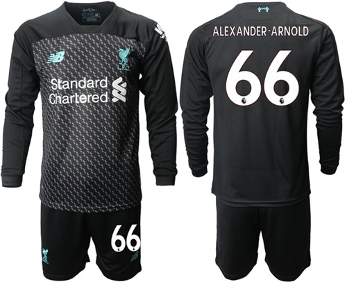 Liverpool #66 Alexander-Arnold Third Long Sleeves Soccer Club Jersey