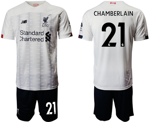 Liverpool #21 Chamberlain Away Soccer Club Jersey