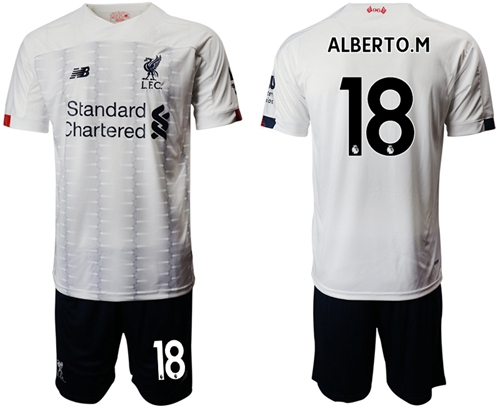 Liverpool #18 Alberto.M Away Soccer Club Jersey