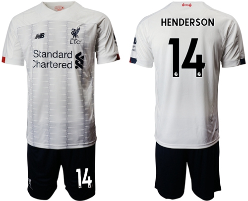 Liverpool #14 Henderson Away Soccer Club Jersey