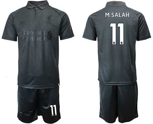 Liverpool #11 M.Salah Black Soccer Club Jersey
